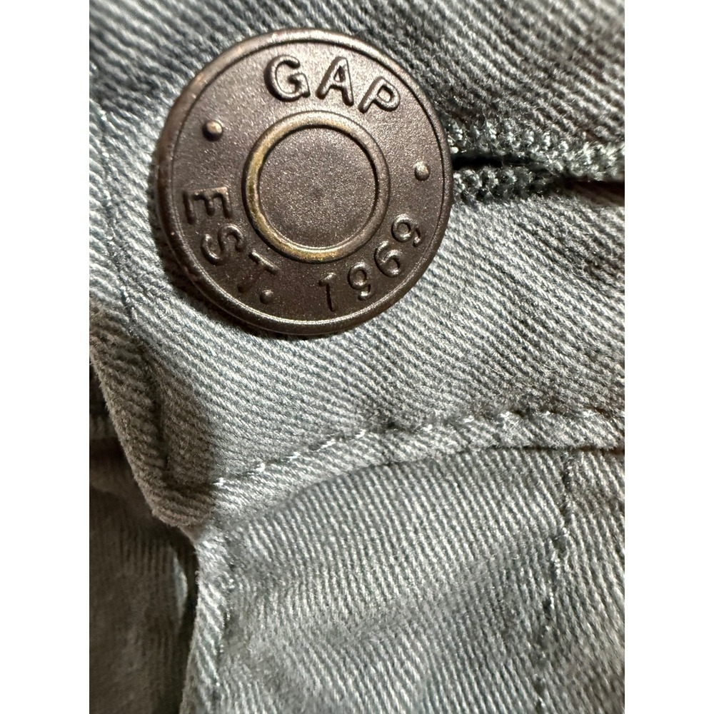 Gap Mens Slim Fit Chino Pants Sage Green Cotton Stretch Tapered Leg Size 30x30 - Picture 4 of 8